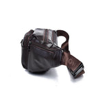 Riñonera de Cuero para Hombre - Bolso Cinturón Retro, Elegante y Duradero