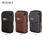 Riñonera Deportiva para Hombre - Bolsa de Cintura de Lona, Dos Capas con Cremallera para Running, Fitness, Viajes y Compras