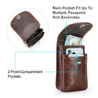 Riñonera de Cuero Genuino para Hombre - Bolsa de Cintura de Lujo con Funda para iPhone Pro Max