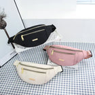 Riñonera Deportiva 3 en 1: Bolsa de Cintura Multifuncional con 3 Bolsillos para Mujer