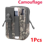 Riñonera Táctica Camuflaje para Hombre - Bolsa Multifuncional EDC con Sistema Molle