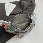 Riñonera Deportiva Brillante con Cadena para Mujer - Bolso de Cintura Dorado y Plateado