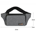 Riñonera Deportiva Grande de Oxford: Bolso Bandolera Unisex de Gran Capacidad