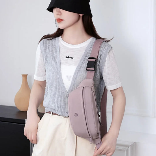 Riñonera de Cintura para Mujer - Bolso Bandolera Casual de Nylon