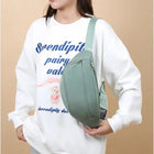 Riñonera Deportiva de Nylon - Bolsa de Cintura Urbana con Porta Teléfono