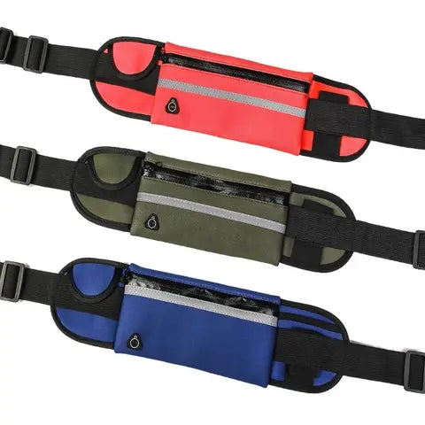 Riñonera Deportiva de Nylon Negra - Cómoda y Resistente