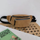 Riñonera Deportiva de Terciopelo con Cremallera - Bolsa Cruzada para Mujer