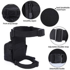 Riñonera Deportiva Táctica de Nailon Negro - Multifuncional para Actividades al Aire Libre