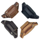 Riñonera Deportiva de Cuero Genuino para Hombre | Bolso Bandolera con Cadena