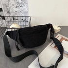 Riñonera Deportiva de Pana para Mujer - Bolsa de Cintura, Bandolera y Pechera