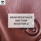 Riñonera de Cuero Vintage para Hombre - Bolso de Piel de Vestir