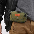 Riñonera Deportiva de Lona para Hombre - Vertical y Horizontal, Gran Capacidad