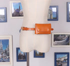 Riñonera Deportiva de Cuero Rojo - Mini Bolsa de Cintura Elegante