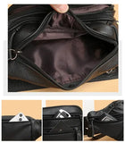 Riñonera Deportiva de Cuero Genuino para Hombre - Bolso Bandolera de Viaje