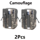 Riñonera Táctica Camuflaje para Hombre - Bolsa Multifuncional EDC con Sistema Molle