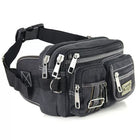 Riñonera Deportiva para Hombre - Bolso Multibolsillos con Cremallera