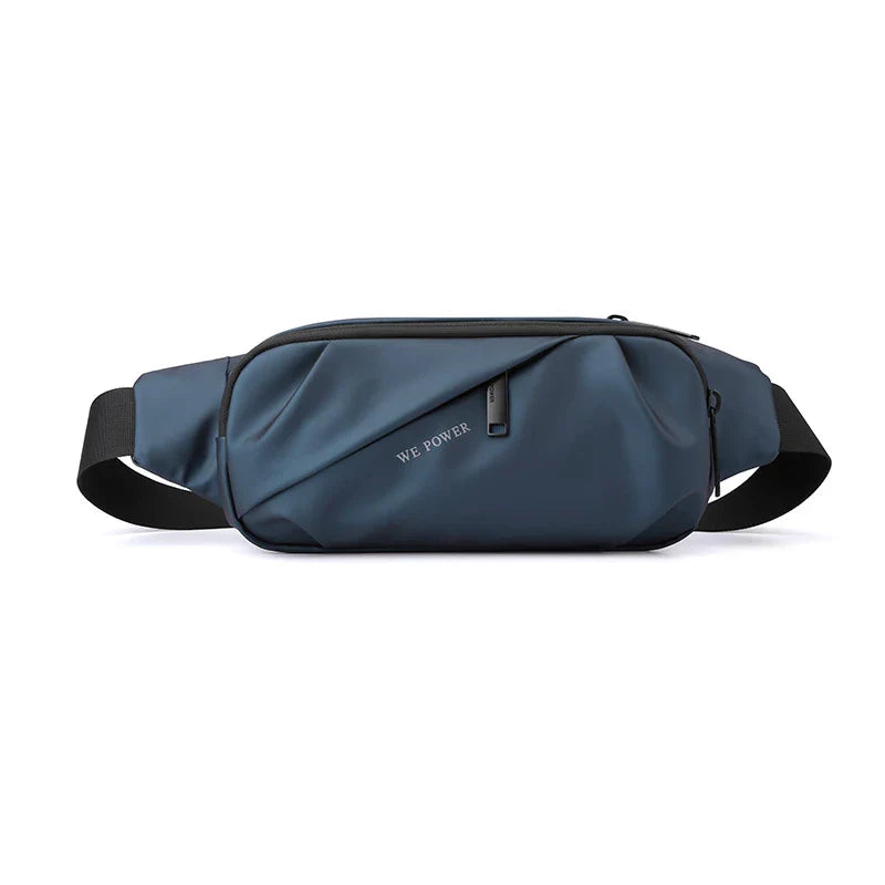 Riñonera Deportiva para Hombre de Nylon Impermeable Multiusos - Bolsa de Cintura, Pecho y Cadera
