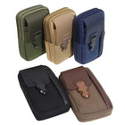 Riñonera Deportiva de Lona para Hombre y Mujer - Bolsa de Cintura Pequeña con Compartimento para Tarjetas y Teléfono
