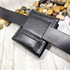 Riñonera Deportiva Blongk Fina con Cremallera, Porta Tarjetas y Llavero - Bolsa de Cintura para Hombre y Mujer