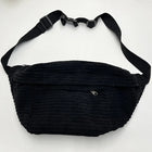 Riñonera de Cintura para Mujer - Bolso Bandolera de Pana Grande y Casual