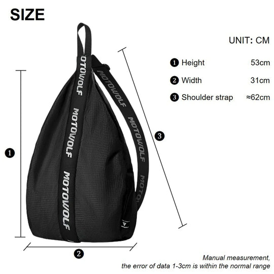 Riñonera Grande de Pierna para Moto y Motoristas - Bolso Lateral Amplio y Resistente