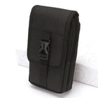 Черная тактическая поясная сумка EDC Molle с двойным слоем, водонепроницаемая, для мужчин, для телефона, для кемпинга, охоты