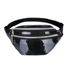 Riñonera Deportiva Brillante de Piel Sintética - Bolso Cintura Unisex Funcional