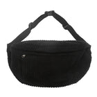 Riñonera de Cintura para Mujer - Bolso Bandolera de Pana Grande y Casual