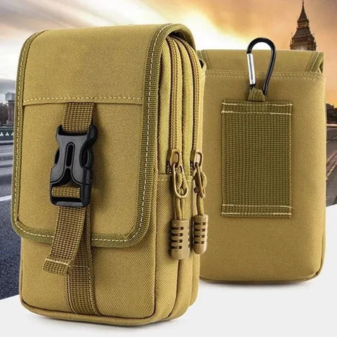 Riñonera Deportiva Impermeable Táctica para Hombre - Bolsa Multiusos para Camping y Caza