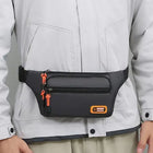 Riñonera Deportiva Impermeable de Nailon, Gran Capacidad, Antirrobo para Viajes y Deporte