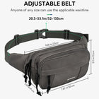 Riñonera de Cintura Unisex - Bolso Bandolera Casual Grande