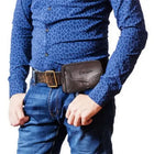Riñonera Deportiva de Cuero para Hombre - Grande y Cómoda para Correr