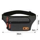 Riñonera Deportiva Impermeable de Nailon, Gran Capacidad, Antirrobo para Viajes y Deporte