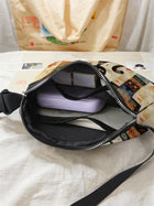 Riñonera Deportiva Ajustable con Estampado de Gato - Bolsa de Cintura Neutra para Correr