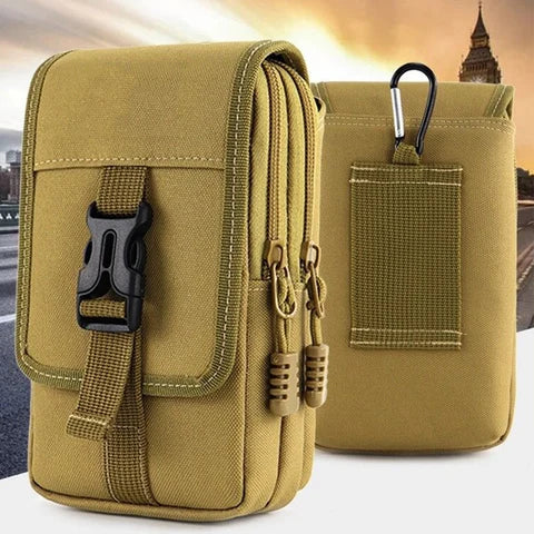 Riñonera Deportiva 7 Pulgadas - Bolsa de Cintura Oxford para Teléfono y Pasaporte