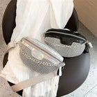 Riñonera Deportiva Brillante con Cristales - Bolso de Cintura para Mujer