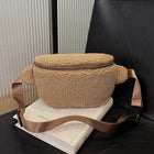 Riñonera Deportiva Unisex de Peluche - Bolsa de Cintura Elegante y Cómoda