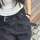 Riñonera de Cuero para Mujer - Bolso de Piel Marrón Elegante