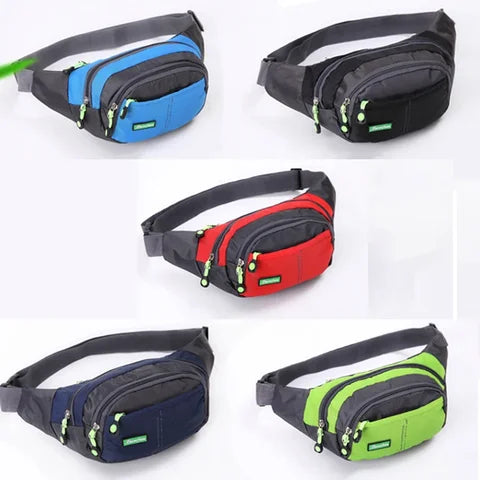 Riñonera Deportiva Impermeable Ajustable Unisex - Gran Capacidad para Viajes y Deporte