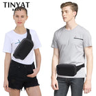 Riñonera Deportiva Impermeable Negra - Bolsa de Cintura para Teléfono y Cartera