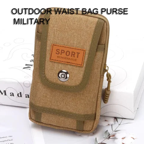 Riñonera Deportiva Táctica Unisex - Bolsa EDC para Teléfono 6.5 Pulgadas, Camping y Caza
