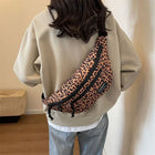 Riñonera Deportiva para Mujer: Bolsa Antirrobo con Estampado Leopardo, Cómoda y Ajustable
