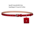 Riñonera Deportiva Roja para Mujer - Estilo Coreano y Retro