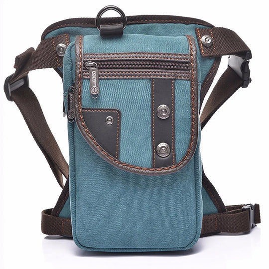Riñonera de Pierna Ajustable para Hombre - Ideal para Moto, Deporte y Viaje