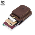 Riñonera de Cuero Unisex - Bolso de Piel de Vestir Mini