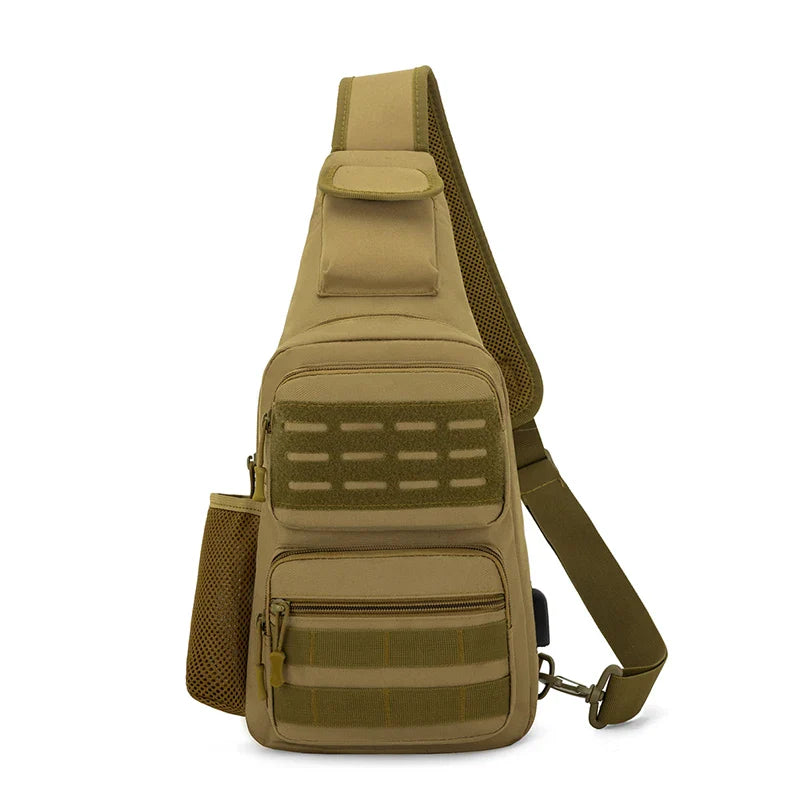 Riñonera Mochila Pecho Deportiva Exterior Bolso Hombro para Running, Pesca y Uso Diario