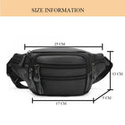 Riñonera Deportiva de Cuero Genuino para Hombre - Bolso Bandolera de Viaje