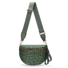 Riñonera de Viaje para Mujer de Nylon - Bolso Cruzado Espacioso a Cuadros Blanco y Negro