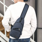 Riñonera Hombre de Lona - Bolso Bandolera Casual para Cintura