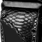 Riñonera Deportiva Unisex de Cuero Estilo Steampunk Rock - Bolso Bandolera para Moto y Uso Diario